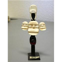 6" ivory and baleen totem by Mark Seaganna, stock #256f (2)