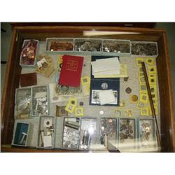 Large collection of coins: large lot of quarters, dimes, nickels, uncirculated pennies, Kennedy half