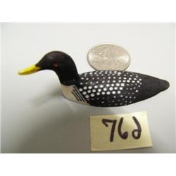 CHOICE on four 3" long ivory loons by Charlie Kokuluk: yellow-billed loon, stock #512c (2)