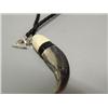 Image 1 : 2" polar bear claw with ivory and baleen mounting (2)