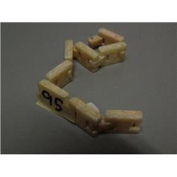 Very unusual chain fossil ivory bracelet (2)