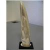 Image 2 : 9" relief carved ivory tusk mounted on baleen by William Pelowook- carved with walrus, polar bear, w