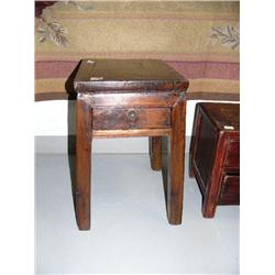Small table with drawer ca. 1860 20" H, 16" D, 13" W, stock #3090 (800)