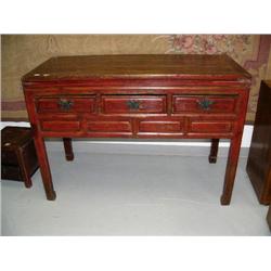 3-drawer buffet ca. 1880, 35" H, 50" W, 22" D, stock #29 (800)