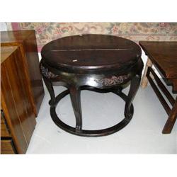 Round coffee table 28" H, 33" diameter, stock #2133 (800)