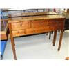 Image 1 : 5-drawer side board, 41" H, 53" length, 13-1/2" depth, beautifully figured hardwood top, ca. 1920, s