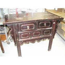 2-drawer table, stock #1295, 34" H, 46-1/2" length, 25-1/2" depth (800)