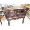 Image 1 : 2-drawer table, stock #1295, 34" H, 46-1/2" length, 25-1/2" depth (800)