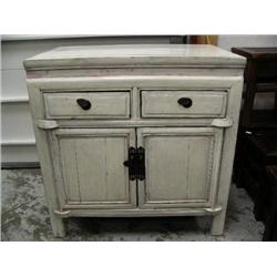 CHOICE of: 2-door, 2-drawer white cabinet- stock #1452 (800)