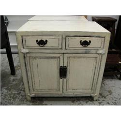 CHOICE of: 2-door, 2-drawer white cabinet- stock #1452 (800)