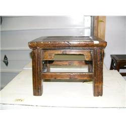 CHOICE on foot stool: circa 1850 10" tall stock #3107 (800)