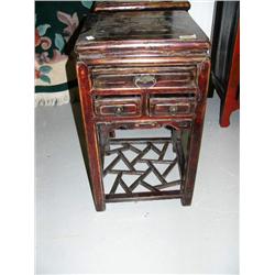 3-drawer lamp/night stand/table ca. 1870, 30" H, 18" width, 17" depth, stock #3087 (800)