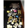 Image 1 : Large lot of Alaskan tokens: 12-1/2 cent token from B & N Talkeetna; 12-1/2 cent token good at Fairv