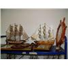 Image 2 : Complete cart with: 5 sailing ships; 3 "Welcome Aboard" signs; 4 clocks; set of bookends; 13 framed 