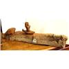 Image 1 : Cottonwood bark carving of hunter and seal 21" long (2)