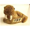 Image 2 : 3" whale bone walrus with ivory tusks and baleen eyes, stock #224f (2)