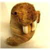 Image 3 : 3" whale bone walrus with ivory tusks and baleen eyes, stock #224f (2)