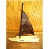 Image 1 : Whale bone and baleen sailing ship, boat is in form of a whale 6" long (2)