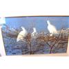 Image 2 : 2 prints: print of 9 ptarmigans by W. E. Cross #215 of 500; print of 2 soaring eagles signed by Kell