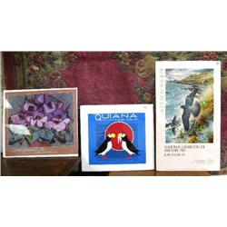 Lot of 3 prints: KHR poster signed by artist; Susan Pennewell Ellis poster; "Coastal Peregrines" by 