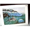 Image 4 : Lot of 3 prints by M. Hoeffner- moose; fishing boat; cabin- done in 1974 (2)