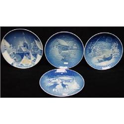 THREE BING AND GRONDAHL CHRISTMAS PLATES
