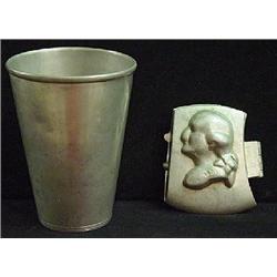 AN AMERICAN PEWTER BEAKER