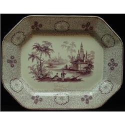 OCTAGONALLY SHAPED IRONSTONE PLATTER