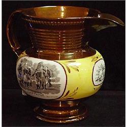 HISTORIC COPPER LUSTRE PITCHER