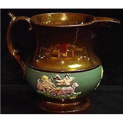 COPPER LUSTRE PITCHER