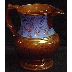 COPPER LUSTRE JUG