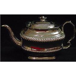 SILVER LUSTRE TEA POT