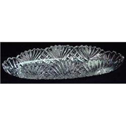 ONE BRILLIANT CUT GLASS CELERY BOWL