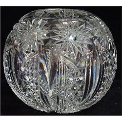 BRILLIANT CUT GLASS ROSE BOWL