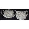 Image 1 : BRILLIANT CUT GLASS SUGAR AND CREAMER