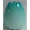 Image 1 : SHADED BLUE OVERLAY ART GLASS VASE