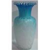 Image 1 : MOTHER O' PEARL SATIN GLASS OVERLAY ART GLASS VASE