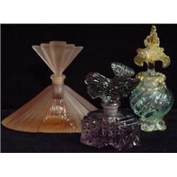 THREE PERFUME BOTTLES