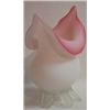 Image 1 : A SATIN GLASS OVERLAY ART GLASS VASE