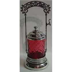 VICTORIAN SILVER PLATED PICKLE CASTOR