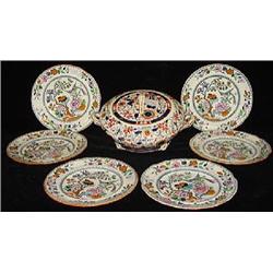 SEVEN PIECES OF ASHWORTH BROS PORCELAIN