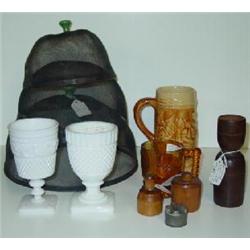 THREE GRADUATED DOME-SHAPED SCREEN FOOD COVERS