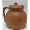 Image 1 : REDWARE COVERED BEAN POT