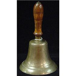 BRONZE HAND HELD SCHOOL BELL