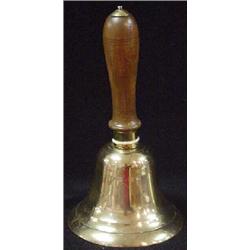 BRONZE HAND HELD SCHOOL BELL