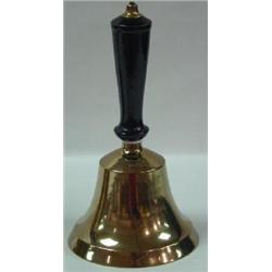 BRONZE HAND HELD SCHOOL BELL