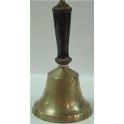 BRONZE HAND HELD SCHOOL BELL