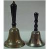 Image 1 : TWO SMALL HAND HELD SCHOOL BELLS