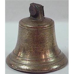 BRONZE "LIBERTY BELL" SHAPED SMALL BELL