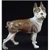 Image 1 : RARE PORCELAINIZED CAST IRON BOSTON TERRIER DOORSTOP